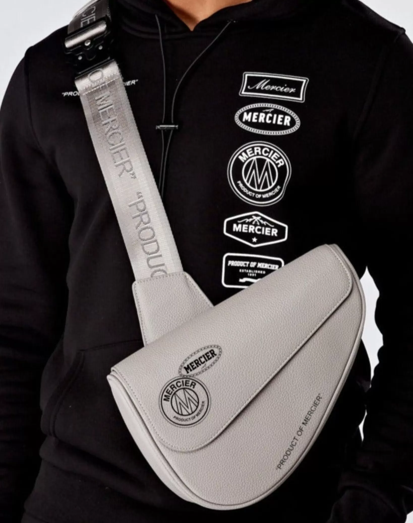 Discount Mercier Acciaio Grigio Saddam Bag