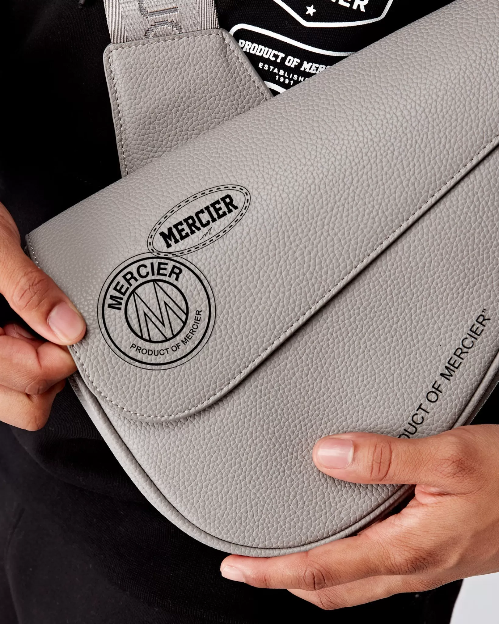Discount Mercier Acciaio Grigio Saddam Bag