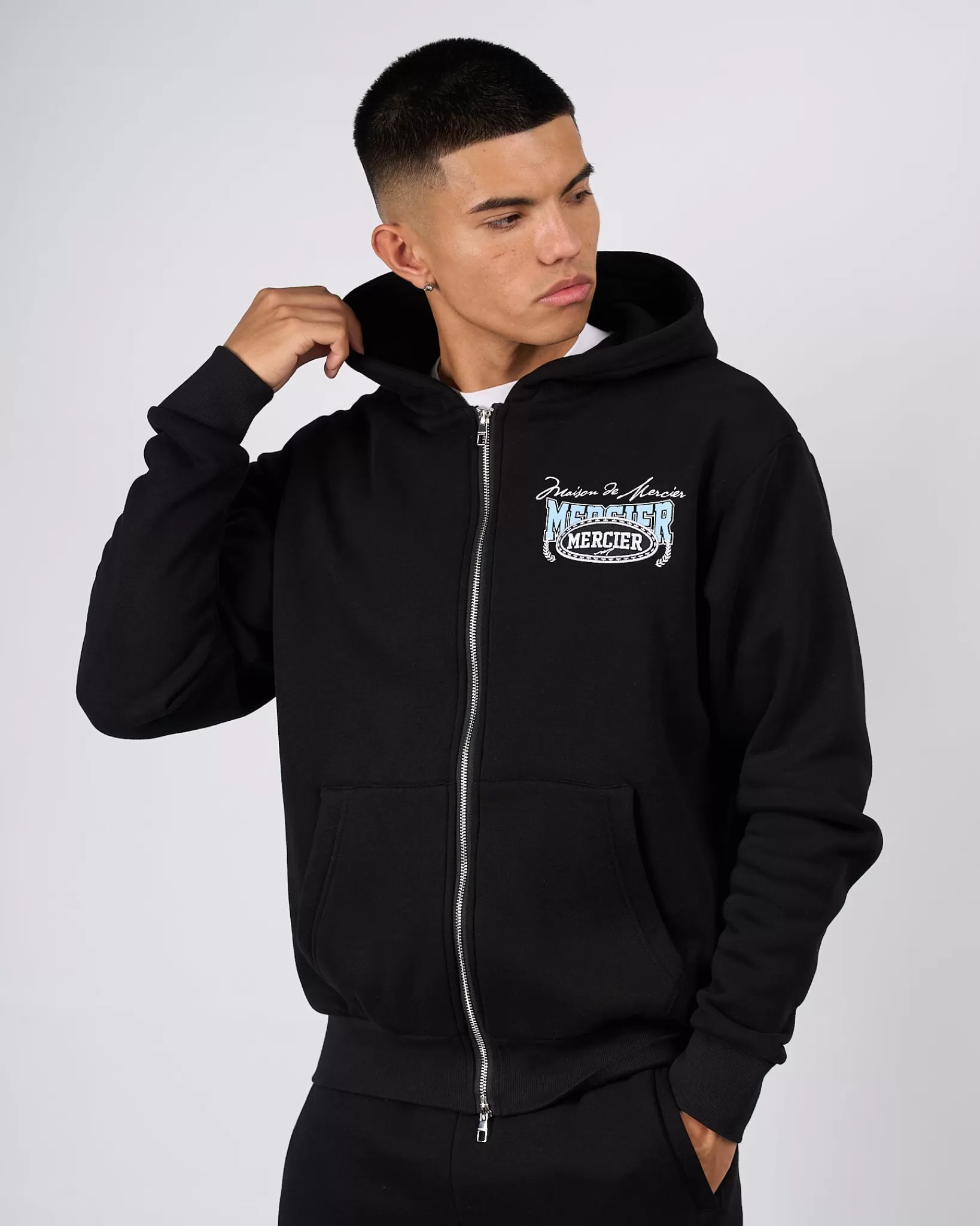 Online Mercier Black Maison De Zip Hood