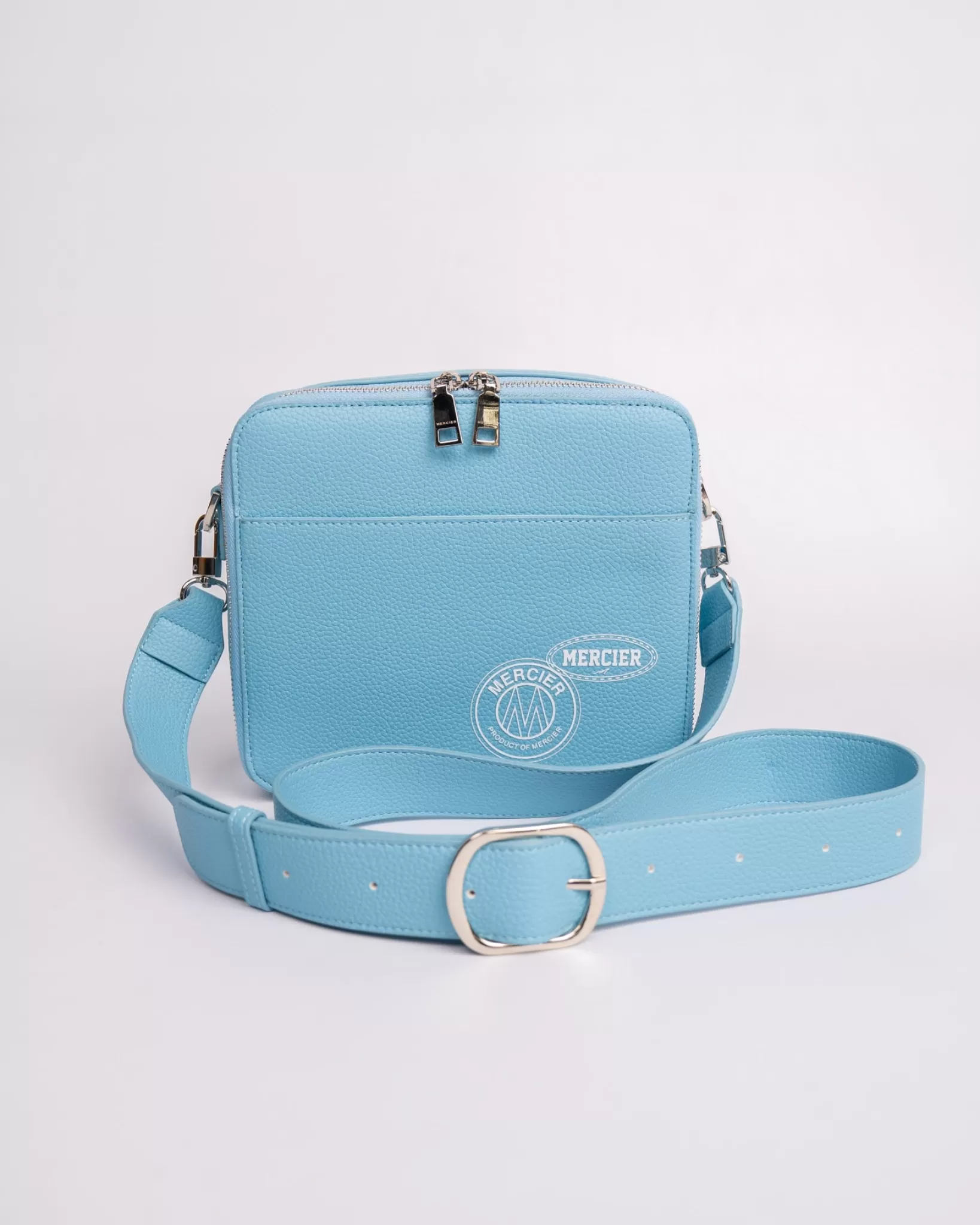 Shop Mercier Borsa a tracolla Sky Blue e distintivo-Esclusiva