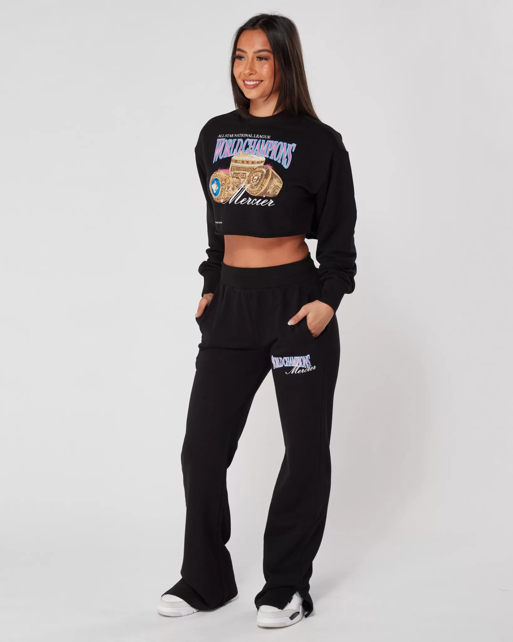 Discount Mercier Crop dei campioni del mondo nero da donna
