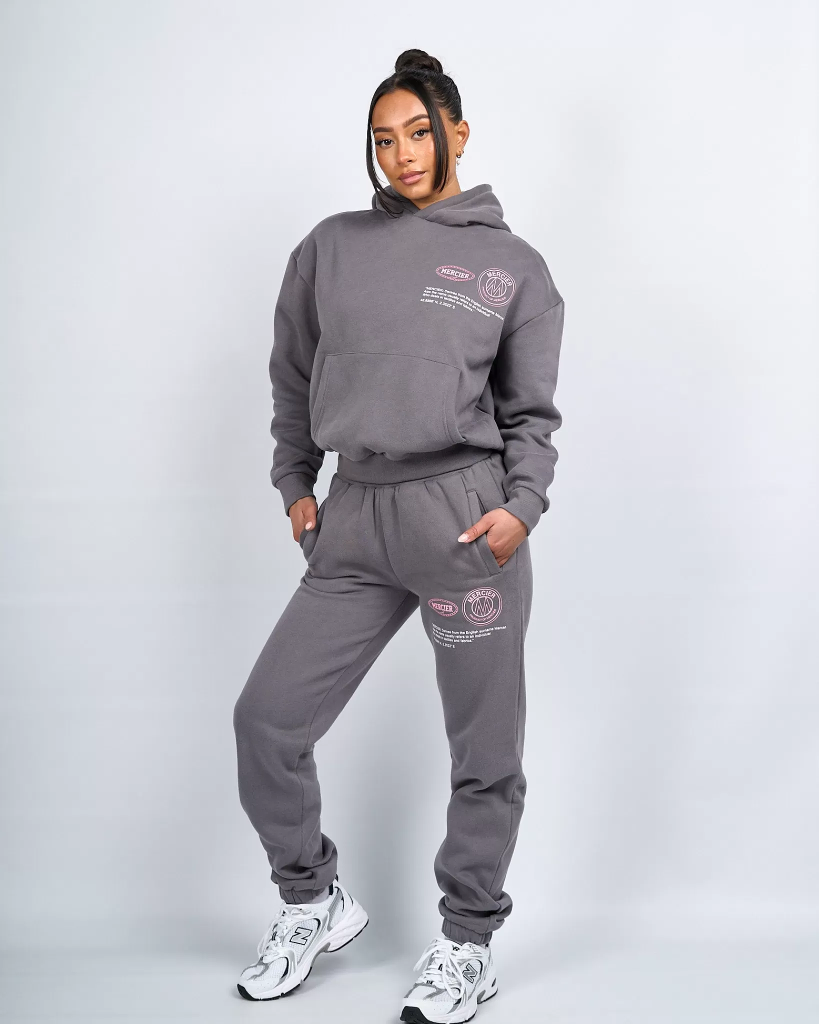 Store Mercier Felpa con cappuccio Caruso a carbone da donna