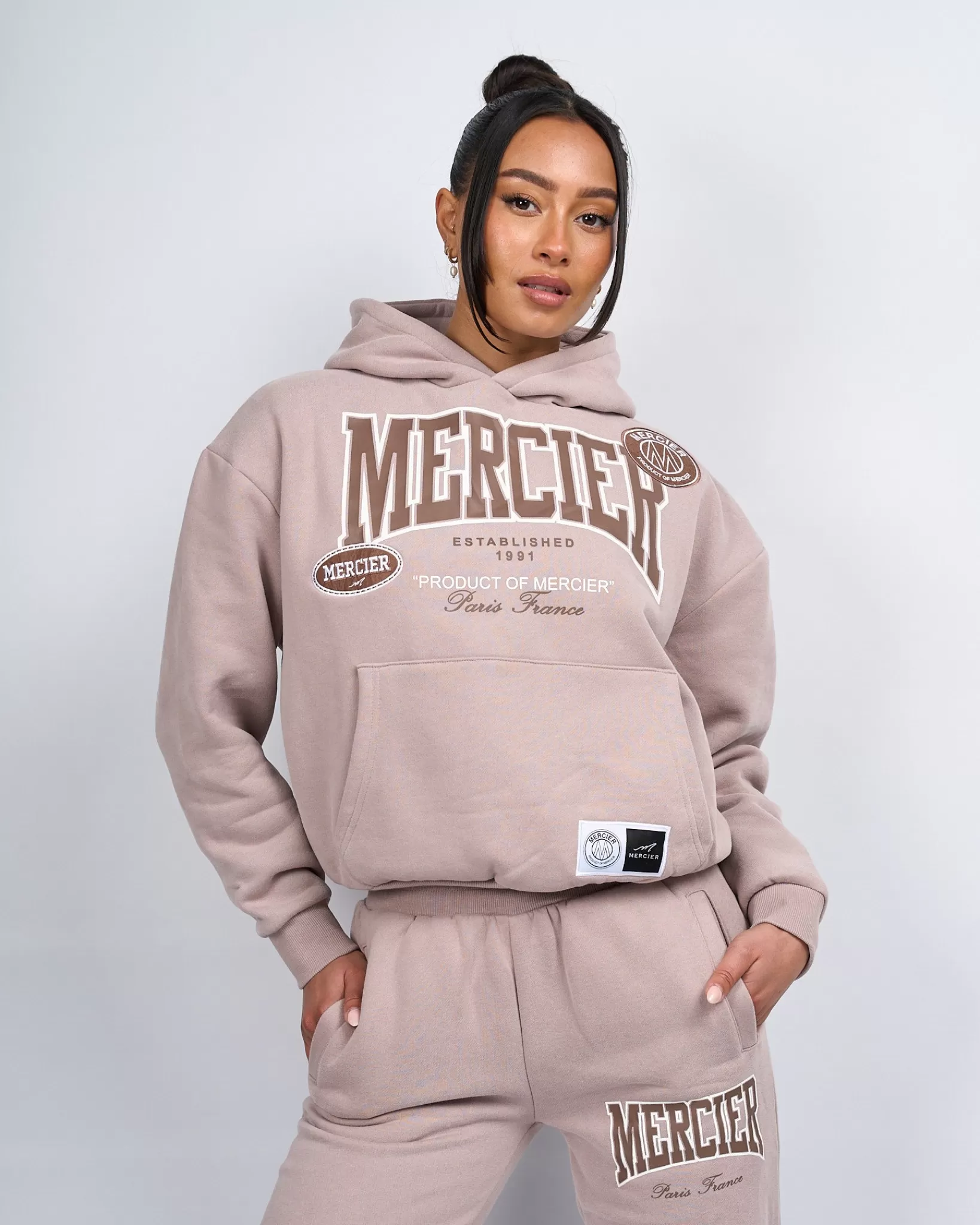Outlet Mercier Felpa con cappuccio donna,