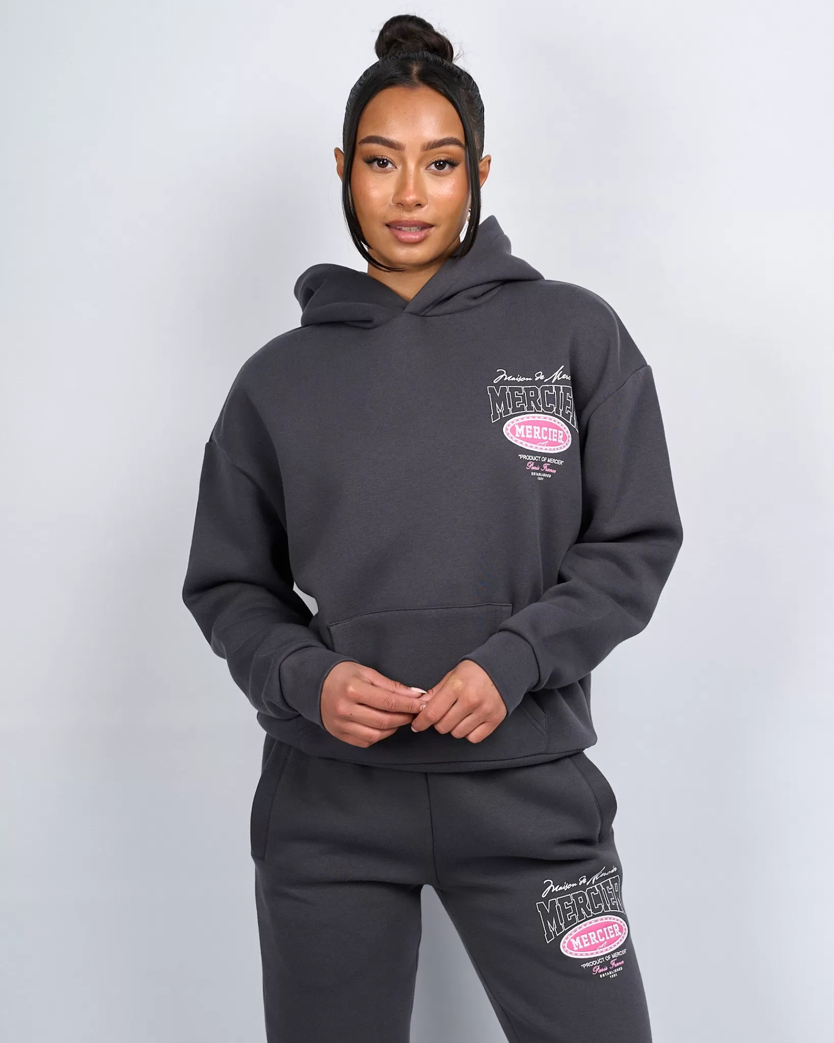 Fashion Mercier Felpa con cappuccio rosa rosa multi tour,