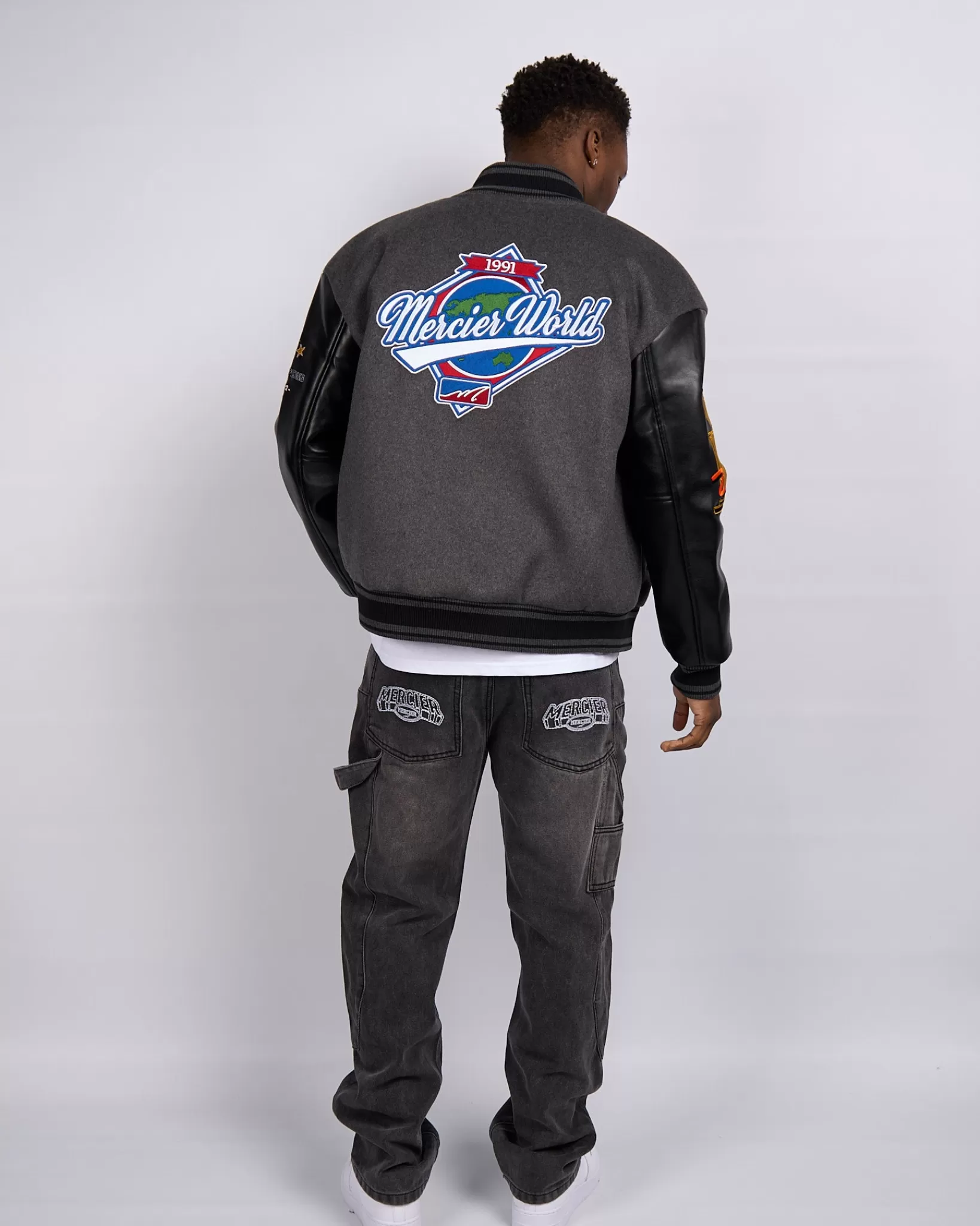 Store Mercier Giacca in acciaio nero Rodman Varsity