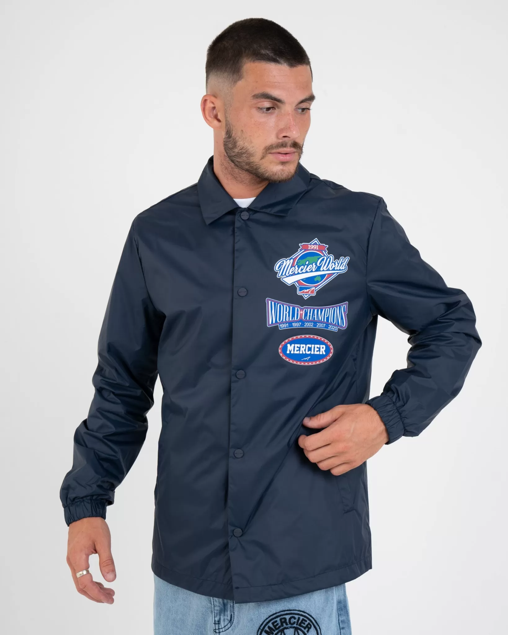 Clearance Mercier Giacca Navy World Coach