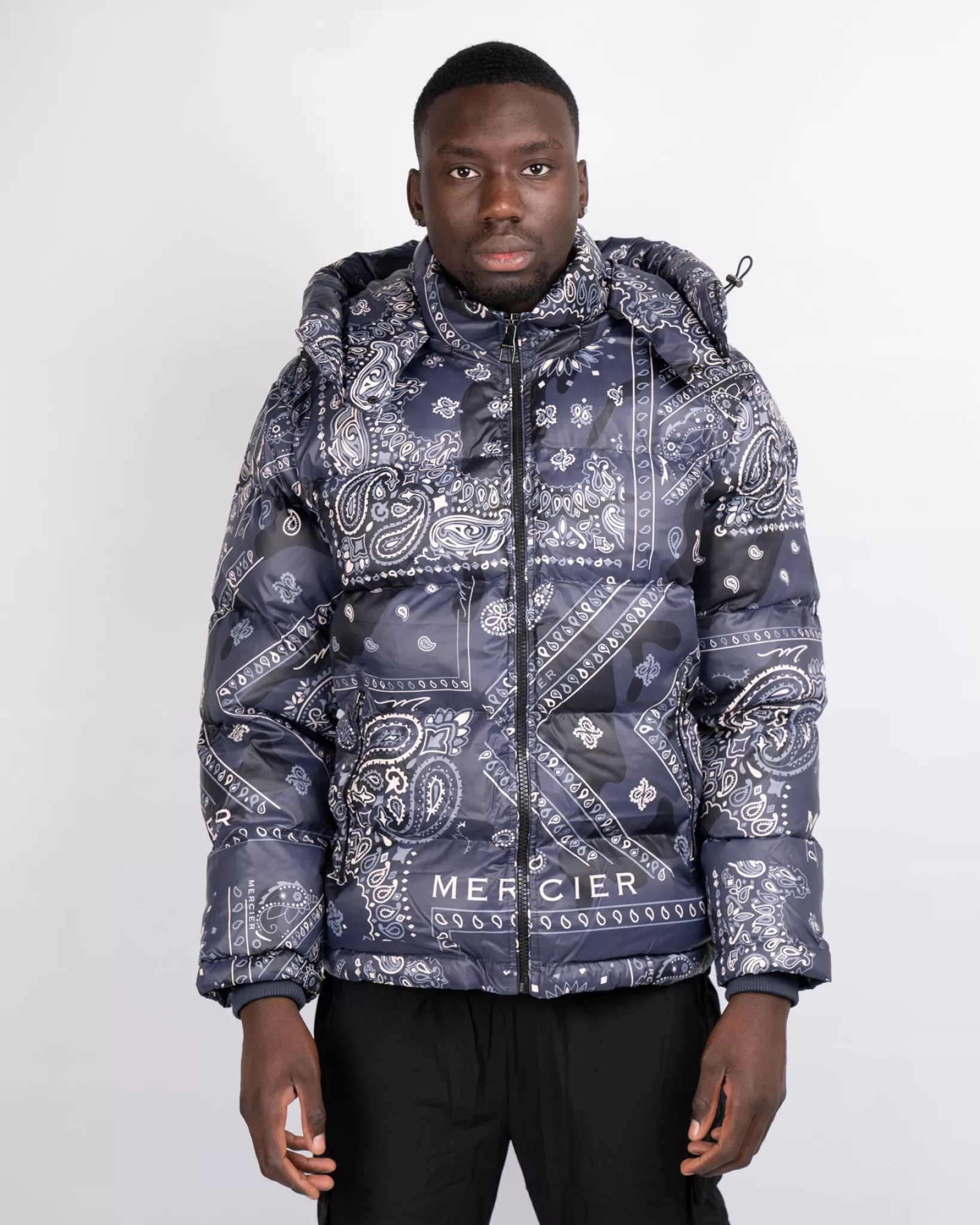 Store Mercier Giacca Paisley Navy Off White
