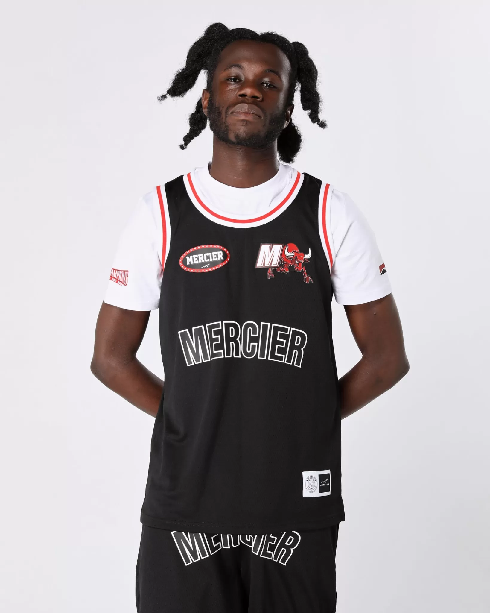 Online Mercier Gilet da basket Crawford rosso nero