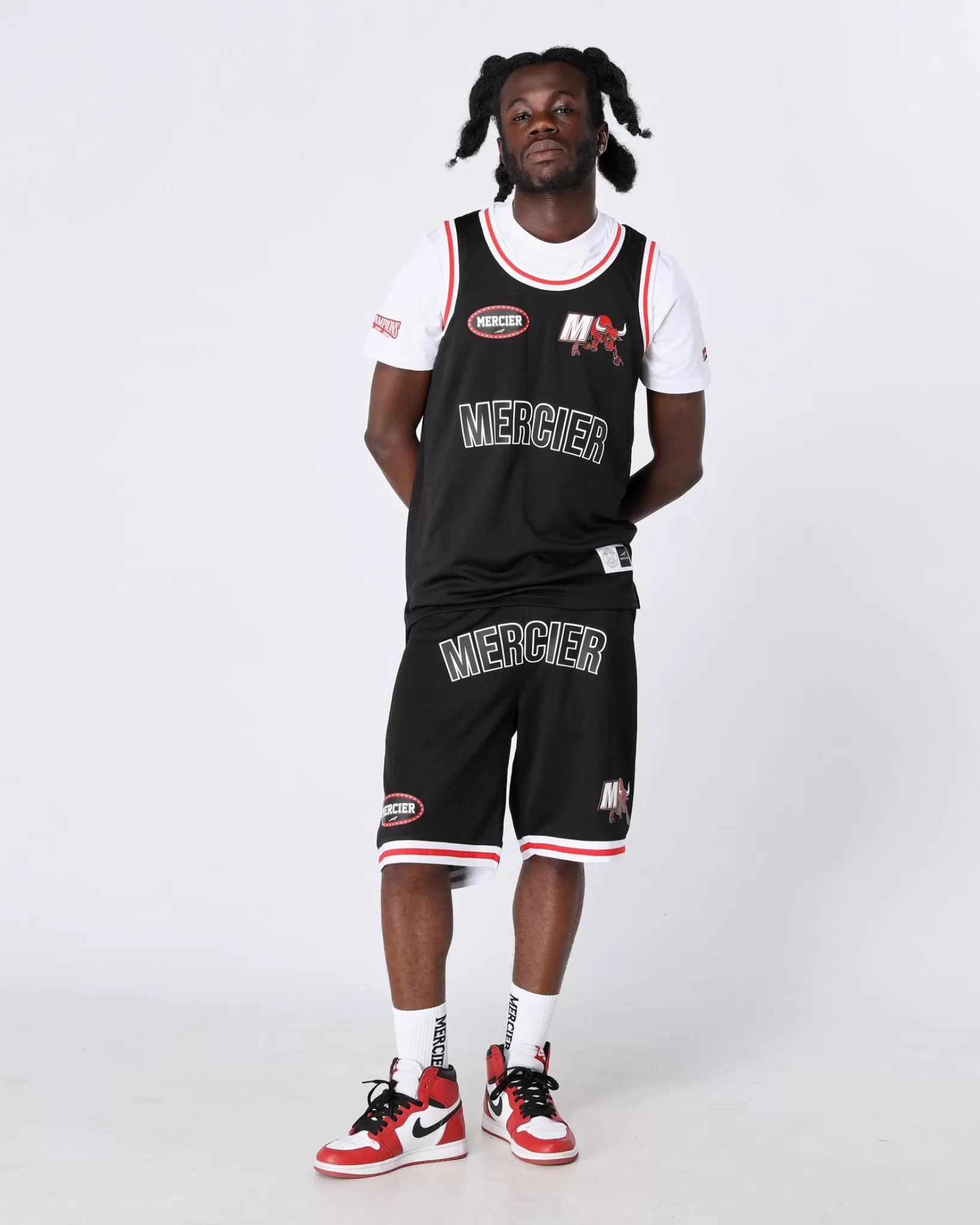 Online Mercier Gilet da basket Crawford rosso nero