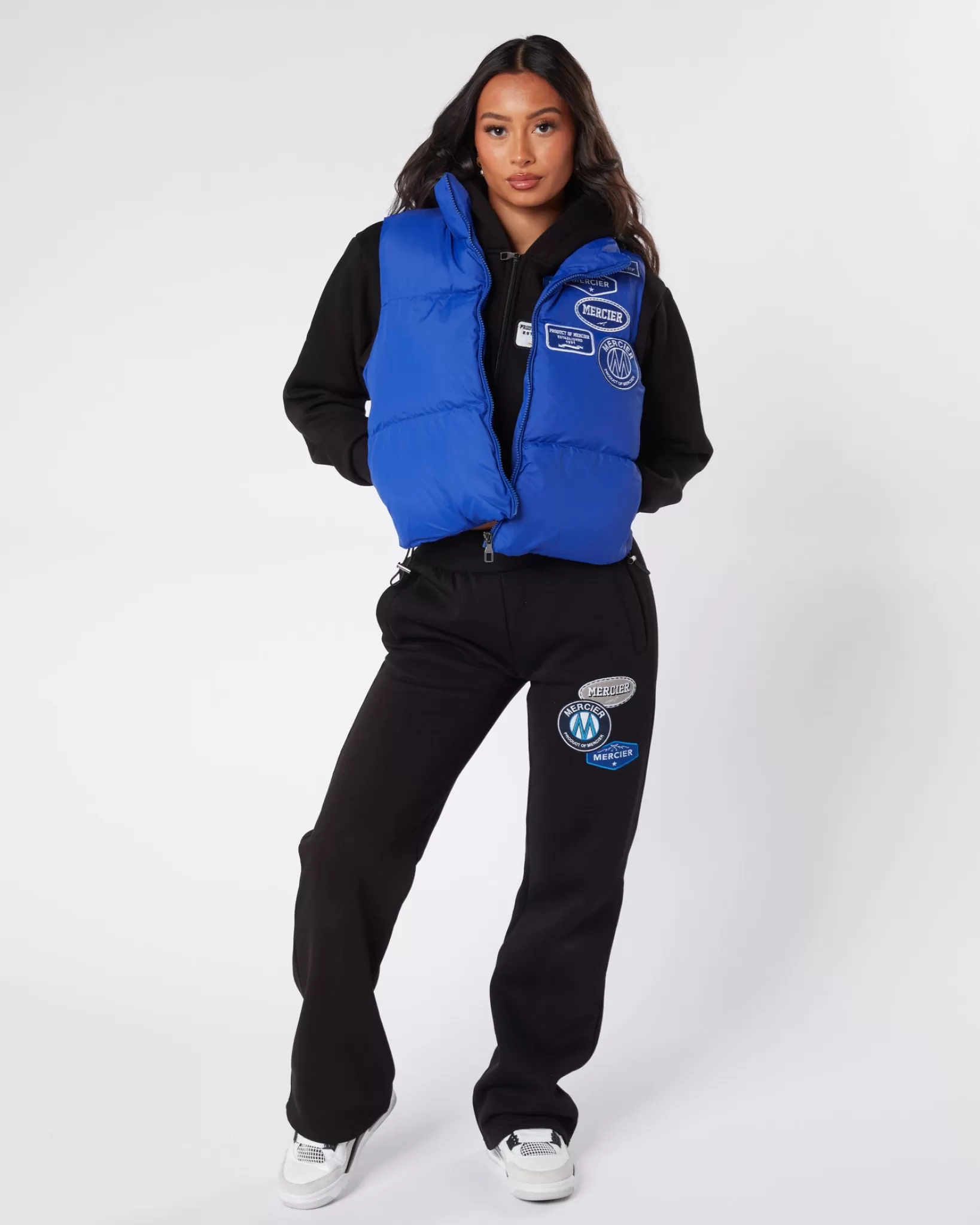Store Mercier Gilet da donna con badge tonale in cobalto
