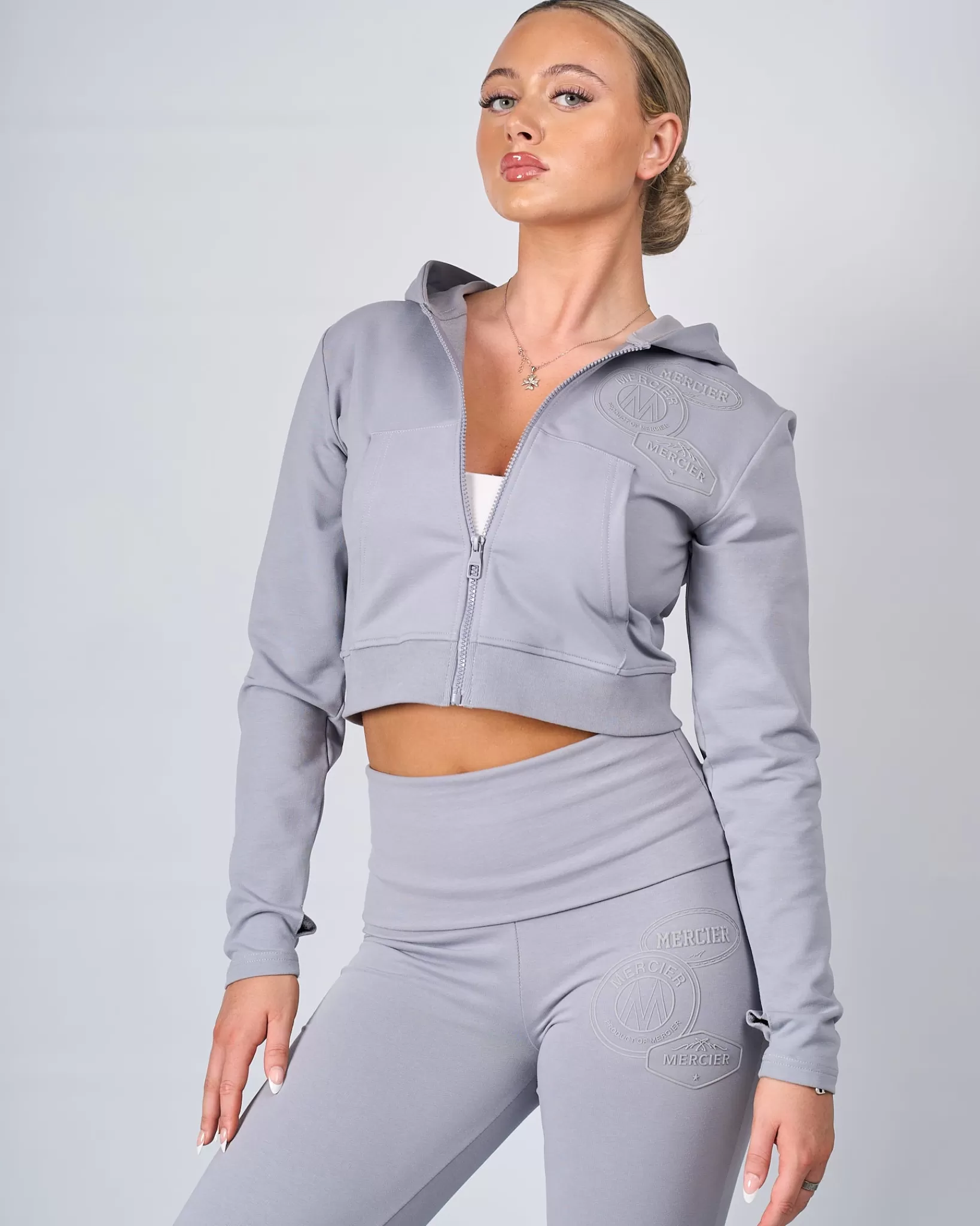 Shop Mercier Grigio OG Yoga da donna con cerniera