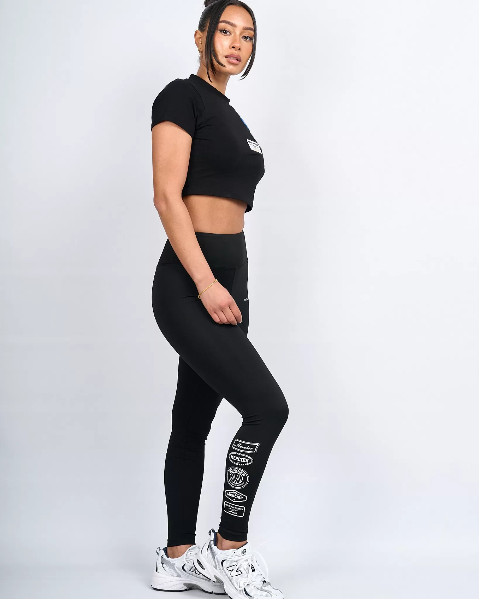 Fashion Mercier Leggings da donna nero 2.0