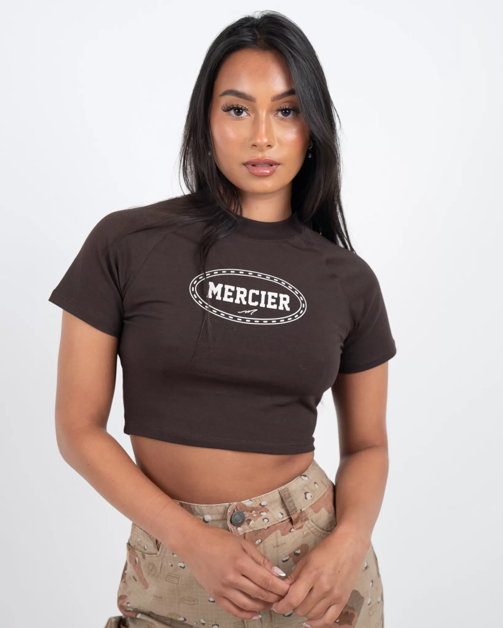 Discount Mercier Maglietta da donna Cioccolato per la casa Crop