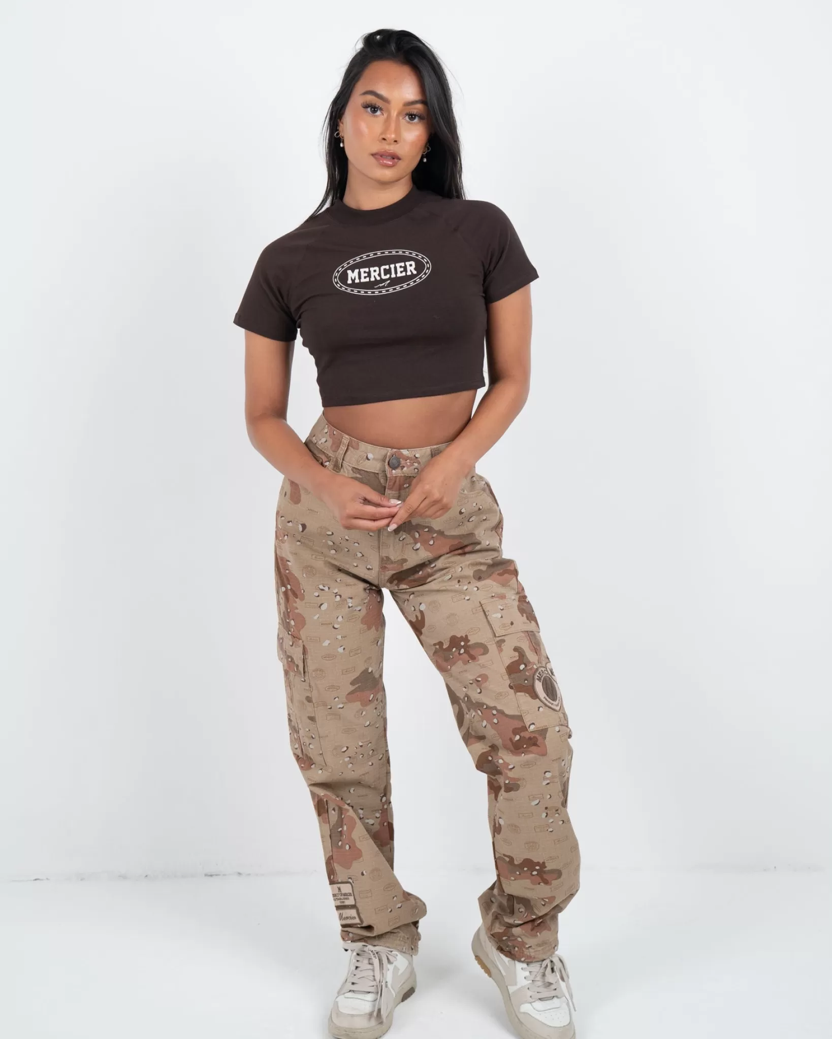 Discount Mercier Maglietta da donna Cioccolato per la casa Crop