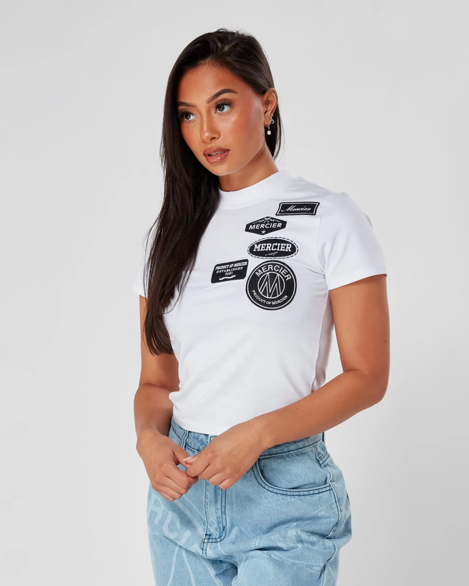 Flash Sale Mercier Mono-maglia aderita del distintivo delle donne bianche