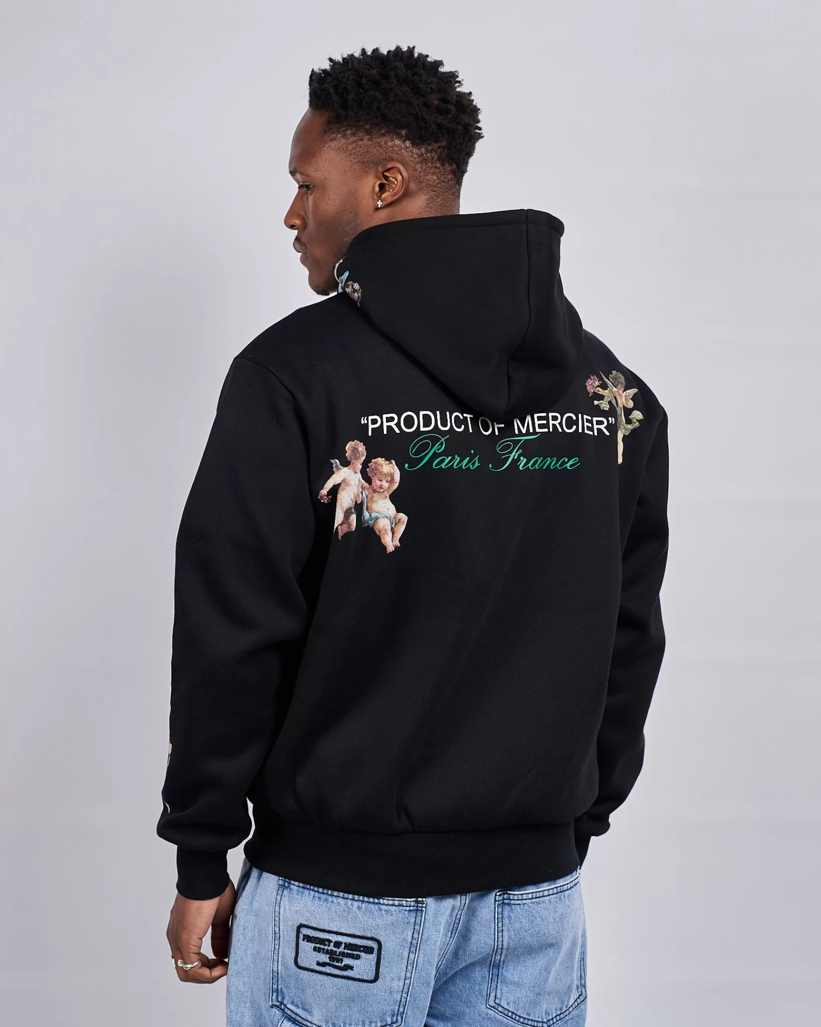 Cheap Mercier Nero Angelo Prodotto Di Zip Felpe Con Cappuccio
