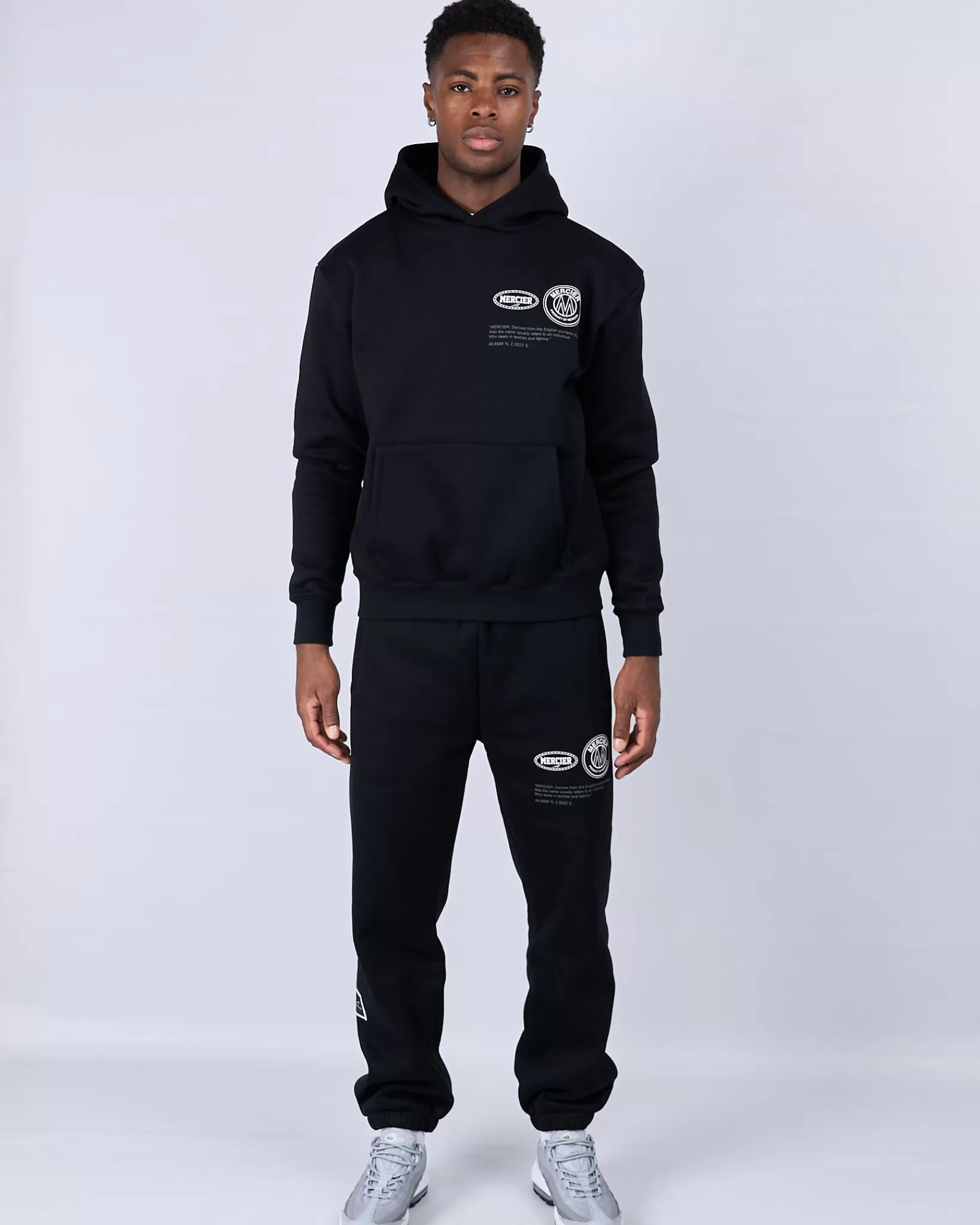 Shop Mercier Nero Grigio Caruso Jogging