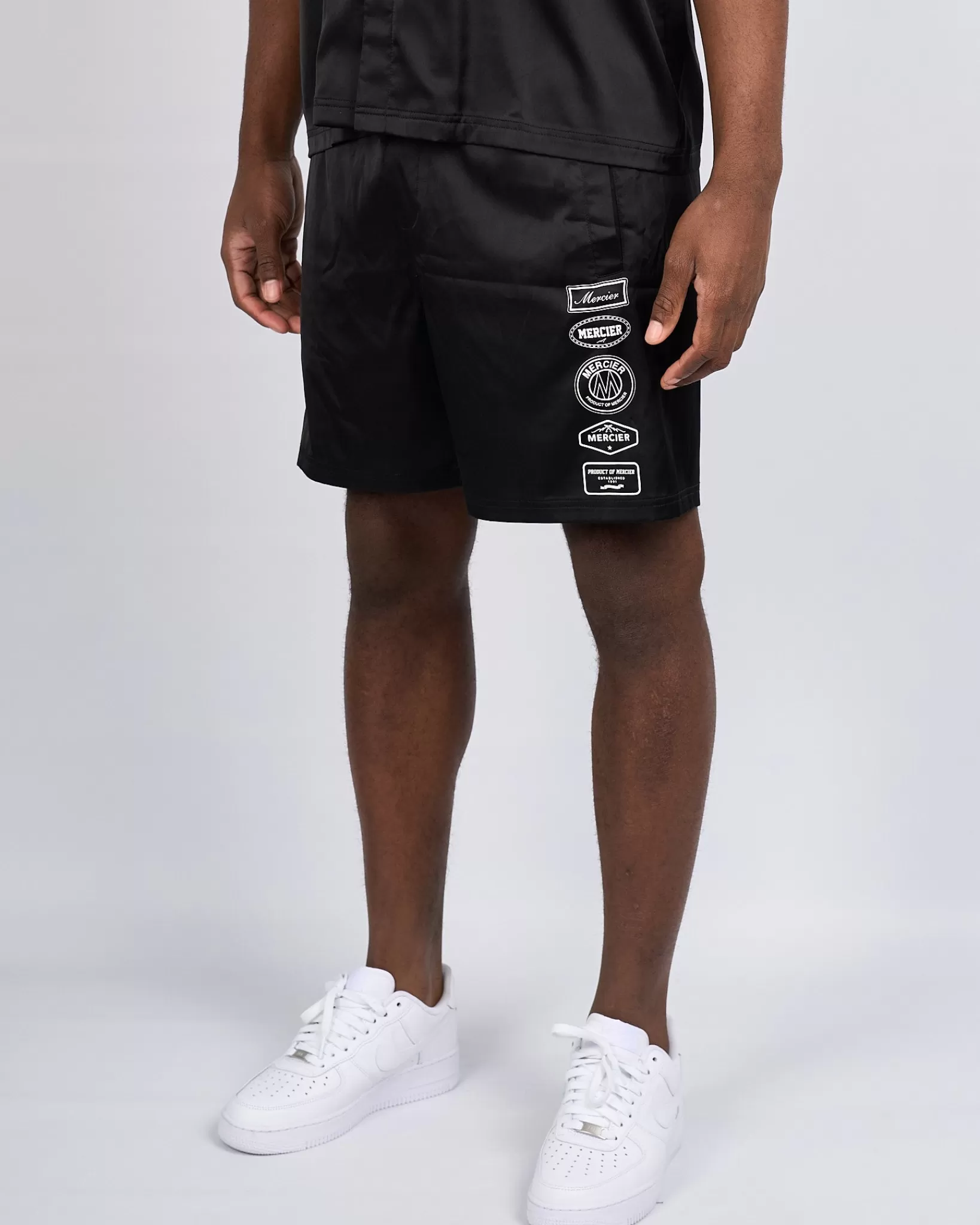 Flash Sale Mercier Pantaloncini resort con badge 2.0 neri