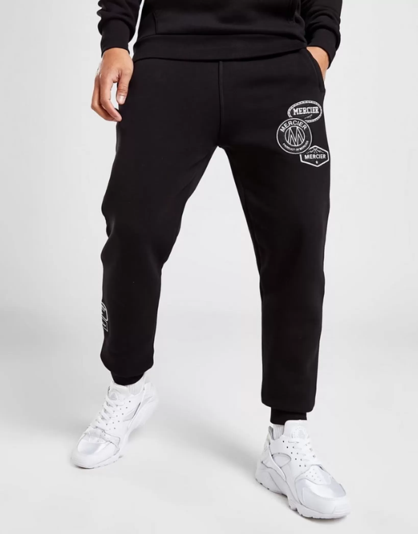 Online Mercier Pantaloni con badge neri