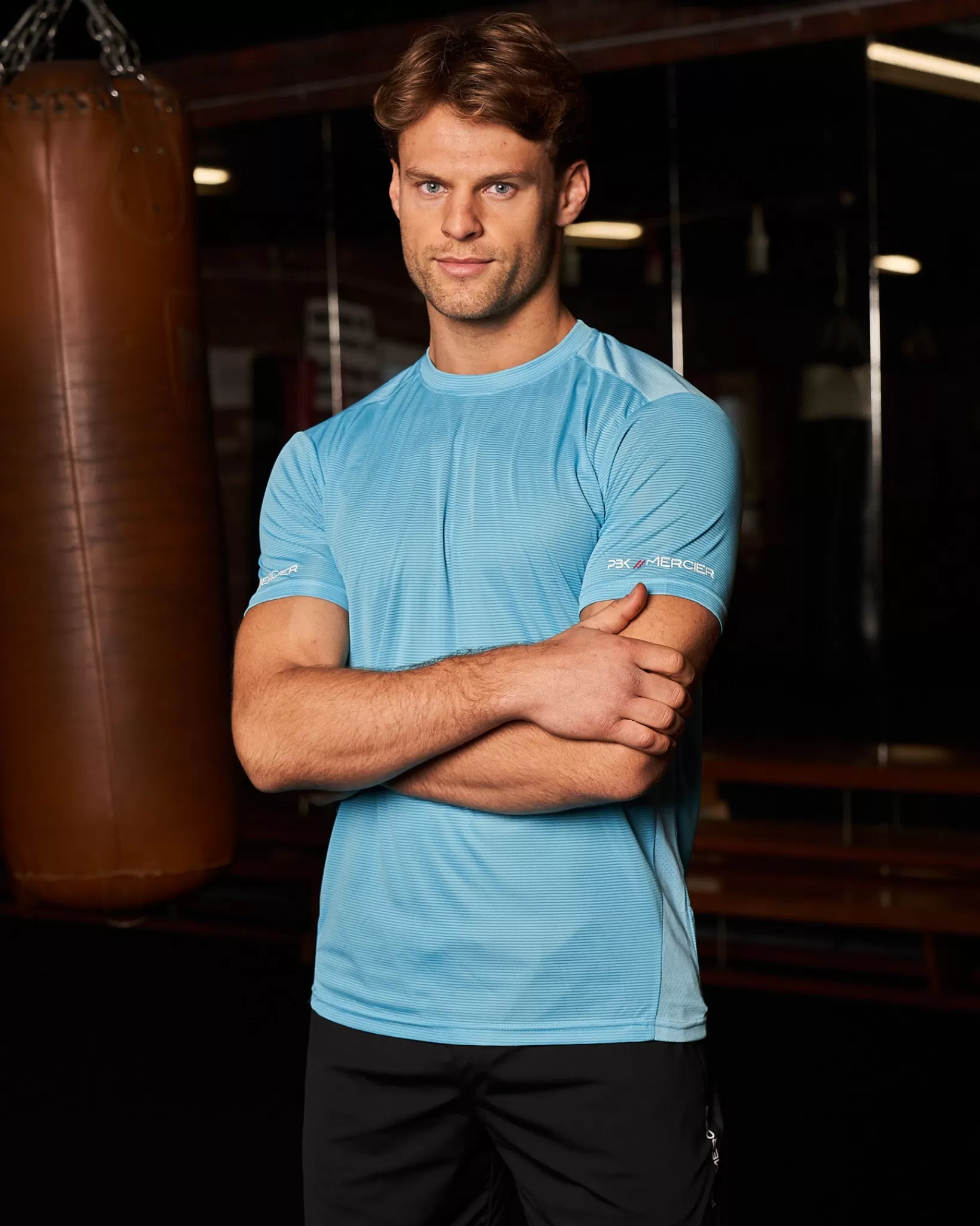 Outlet Mercier PBK // Performance Tshirt Blu Luminoso