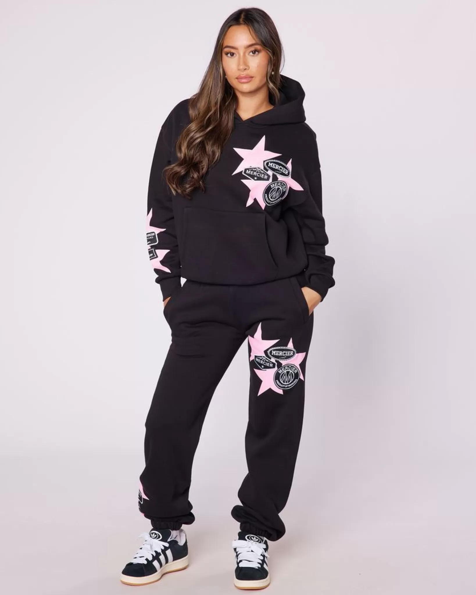 Outlet Mercier Womens Black Badge Star Joggers
