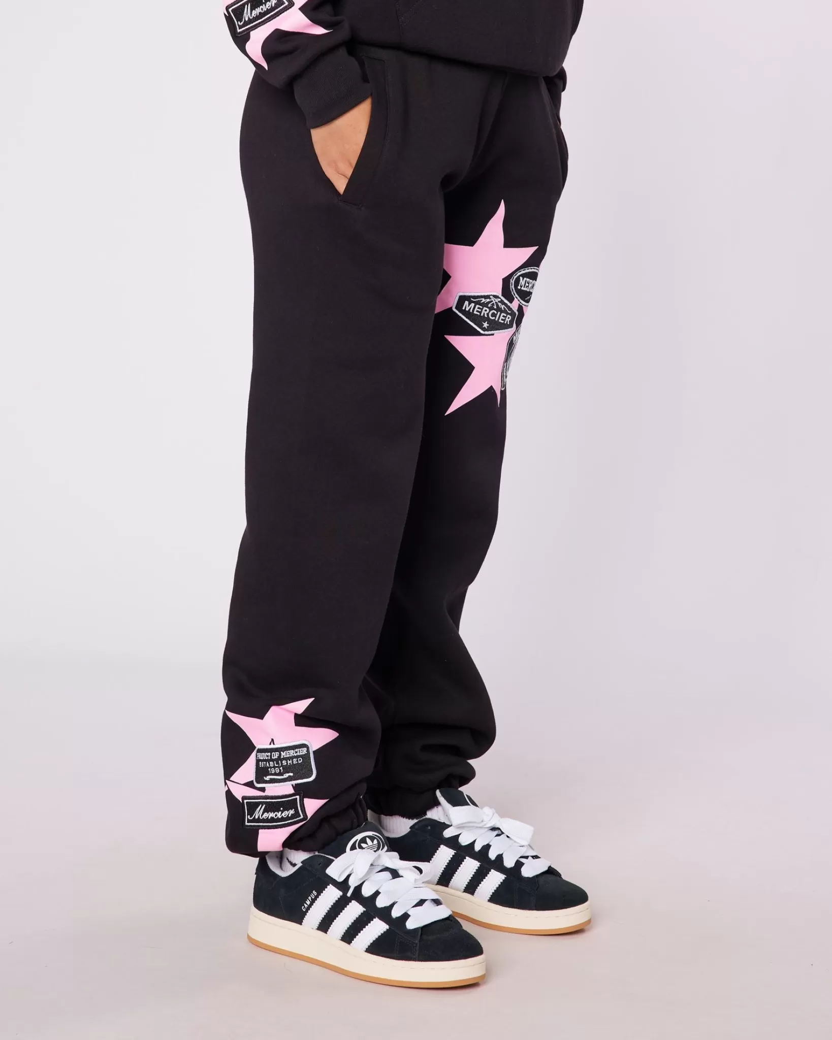 Outlet Mercier Womens Black Badge Star Joggers