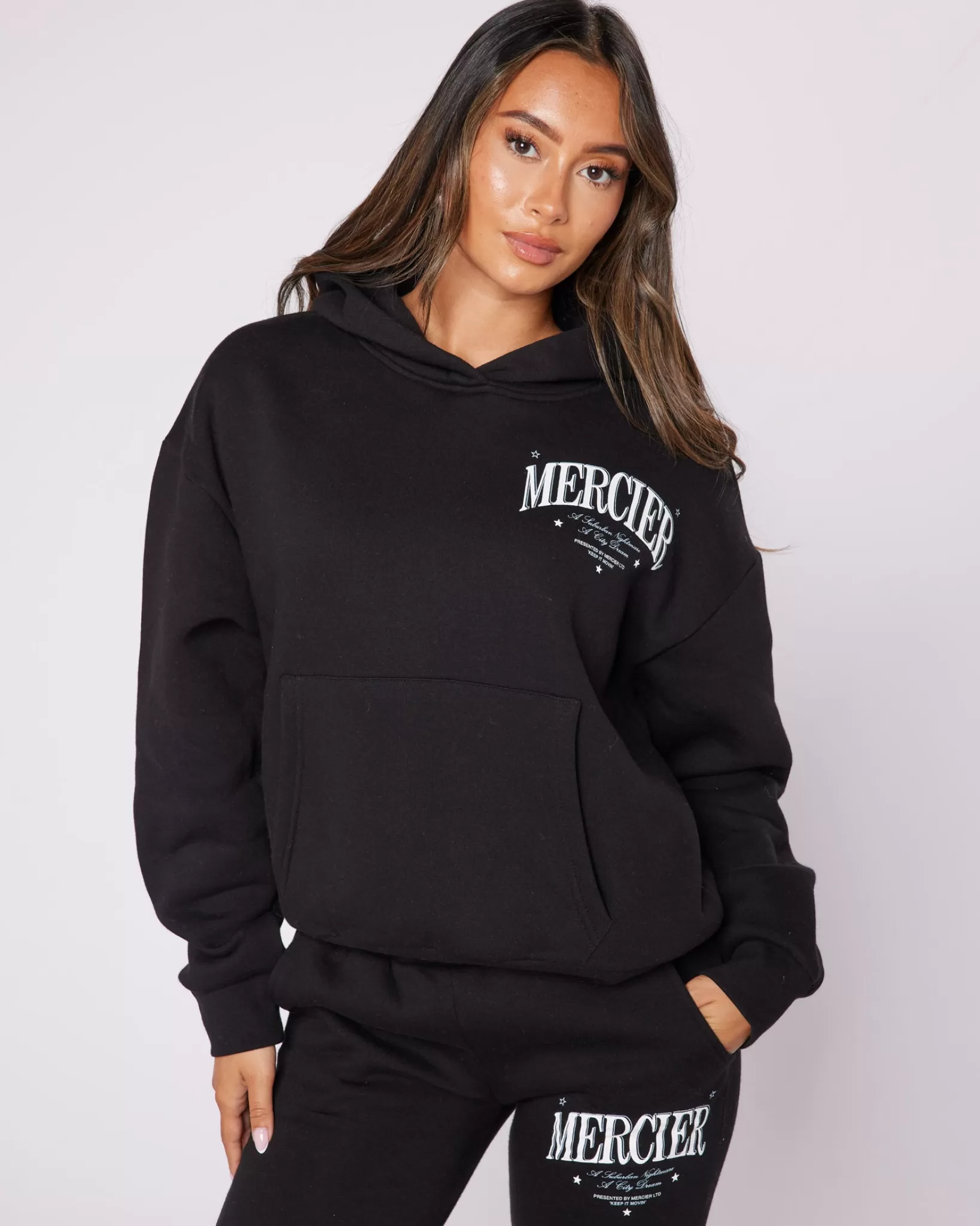 Online Mercier Womens Black Origins Hoodie