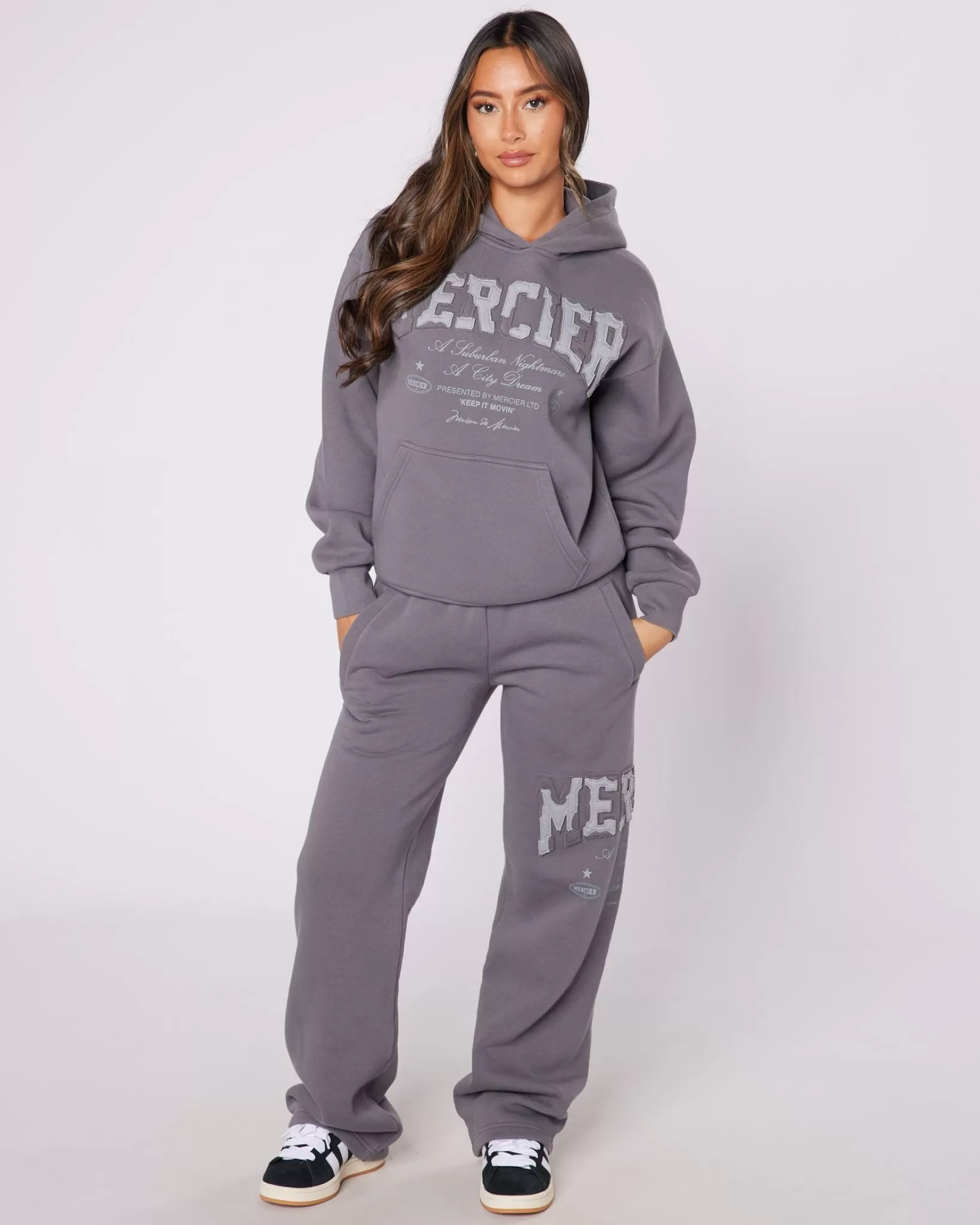 Cheap Mercier Womens Charcoal Grey City Dreams Joggers