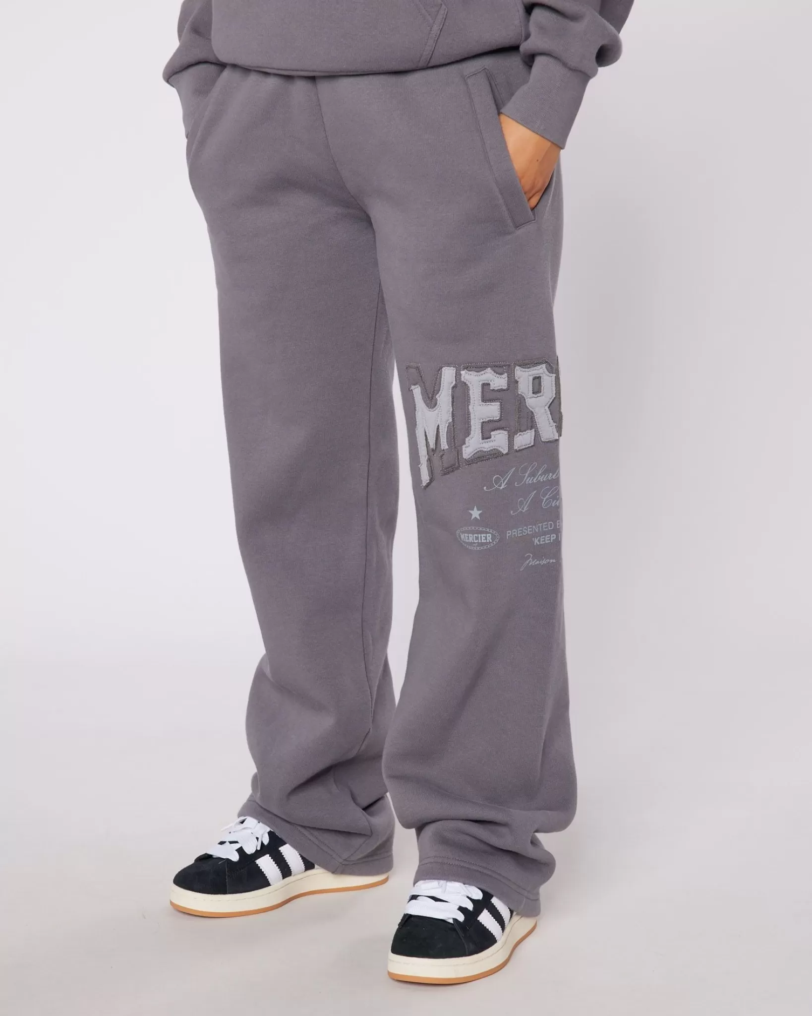 Cheap Mercier Womens Charcoal Grey City Dreams Joggers