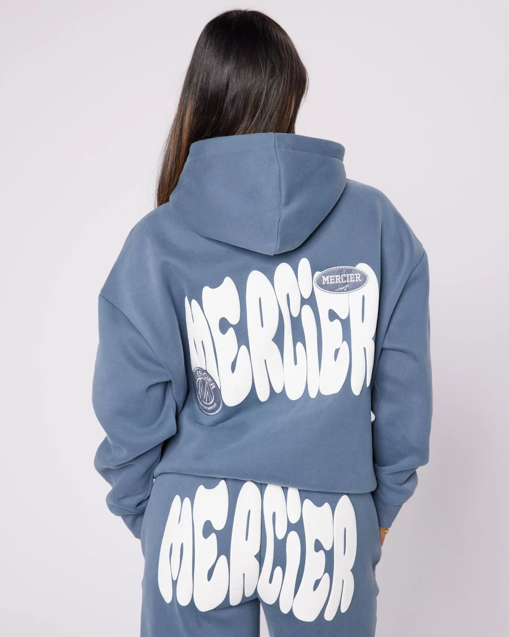 Fashion Mercier Womens Petrol Bubble Hoodie