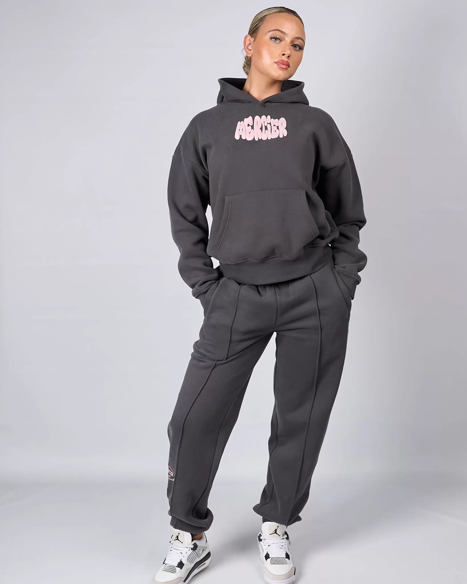 Cheap Mercier Womens Slate Pink Bubble Joggers