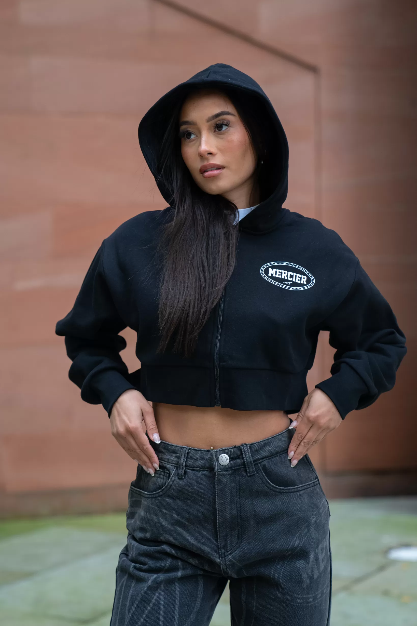 Flash Sale Mercier Zip Felpa con cappuccio per la casa donna nera